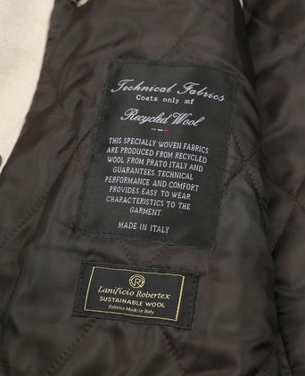 Suitable coat caban wol blend ecru