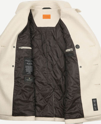 Suitable coat caban wol blend ecru