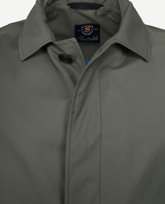 Suitable coat rosewood mid green