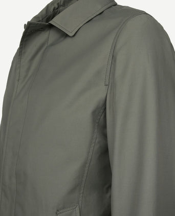 Suitable coat rosewood mid green