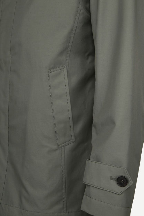 Suitable coat rosewood mid green