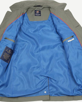 Suitable coat rosewood mid green