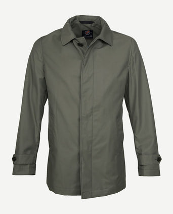Suitable coat rosewood mid green