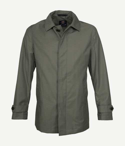 Suitable coat rosewood mid green