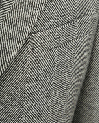 Suitable coat wol pepita pepper grey | Slim-fit