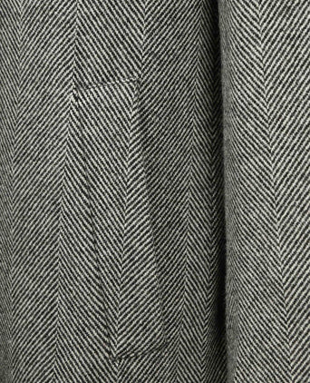 Coat wol pepita pepper grey