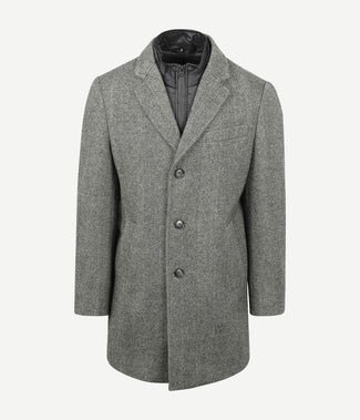 Suitable coat wol pepita pepper grey | Slim-fit Suitable coat wol pepita pepper grey | Slim-fit