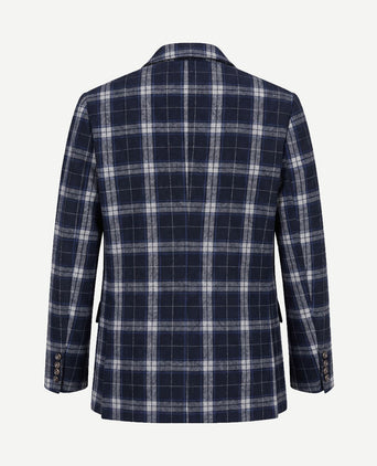 Coat wol pepita pepper grey