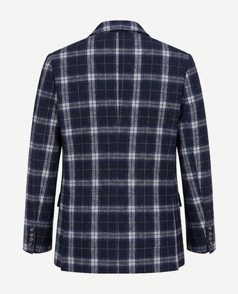Coat wol pepita pepper grey