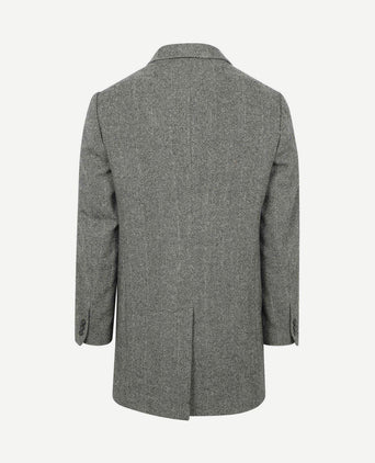 Coat wol pepita pepper grey