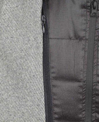 Suitable coat wol twill grijs | Slim-fit