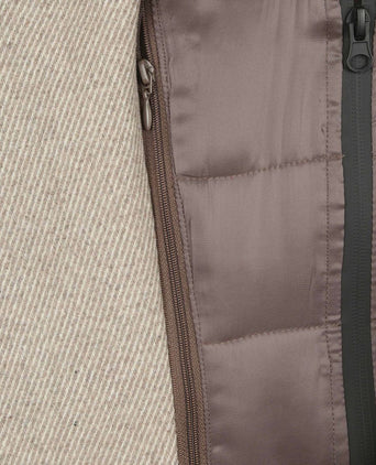Coat wol twill sand