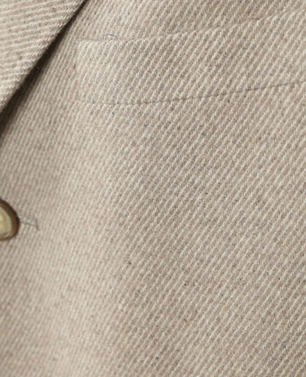 Coat wol twill sand