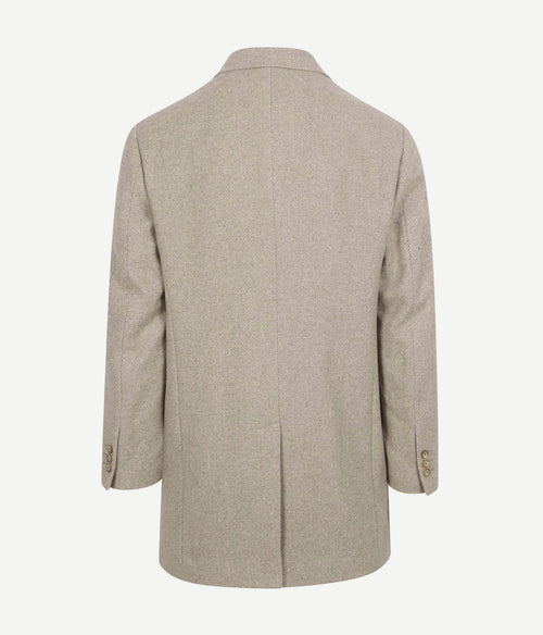 Suitable coat wol twill sand | Slim-fit