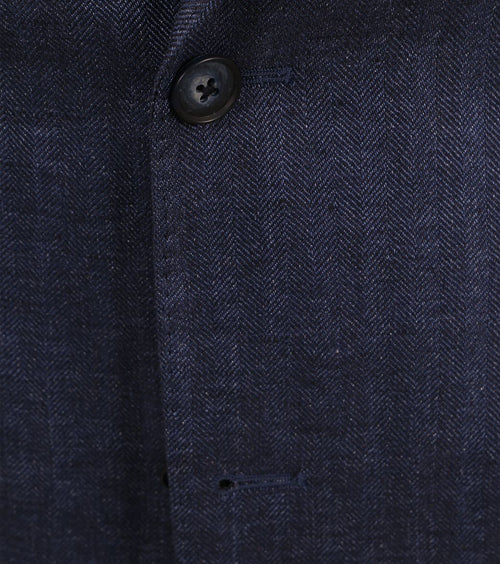 Blazer linnen royal blauw