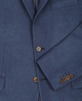 Tweed colbert mid blauw