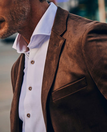 Suitable blazer pasetta cognac | Slim-fit