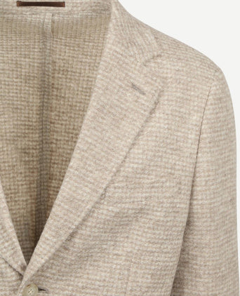 Knitted colbert unlined beige