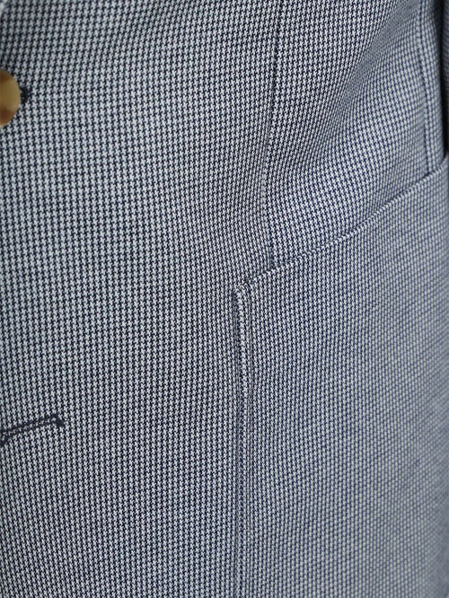 Colbert fame houndstooth donkerblauw