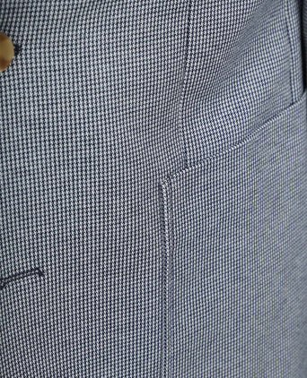 Colbert fame houndstooth donkerblauw