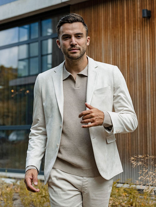 Suitable blazer pasetta ecru | Slim-fit