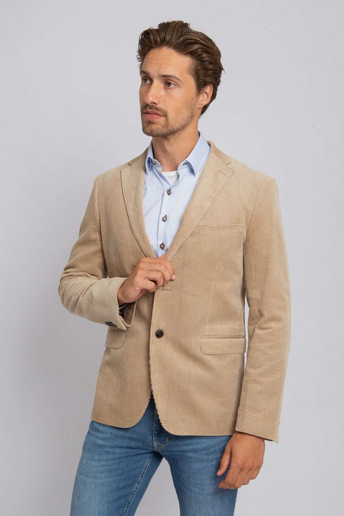 Suitable colbert corduroy beige
