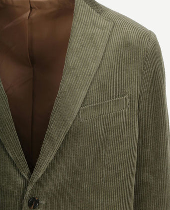 Suitable colbert corduroy groen