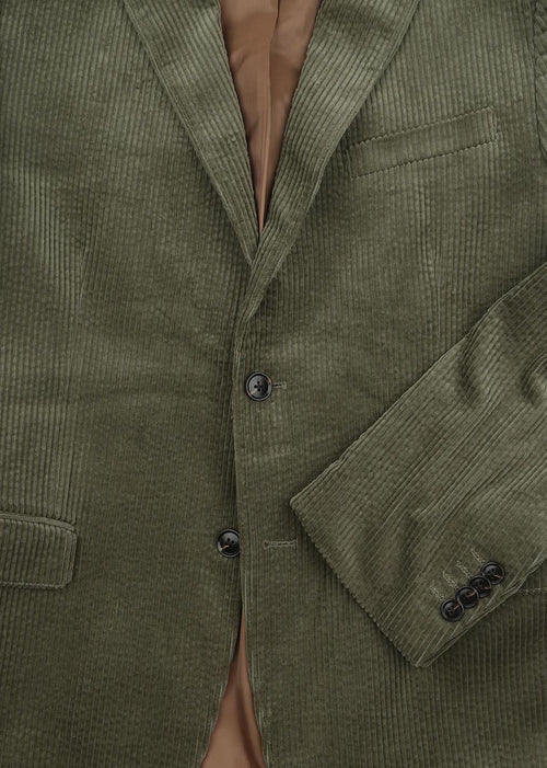 Suitable colbert corduroy groen