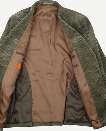 Suitable colbert corduroy groen