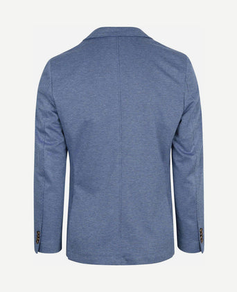 Colbert face print jeans blauw