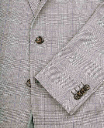 Suitable colbert face print lichtbruin