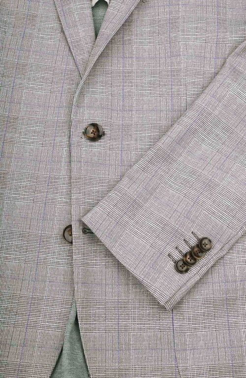 Suitable colbert face print lichtbruin