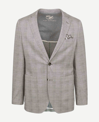 Suitable colbert face print lichtbruin