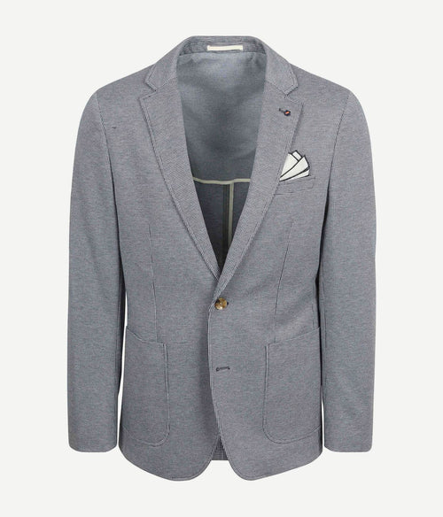Colbert fame houndstooth donkerblauw