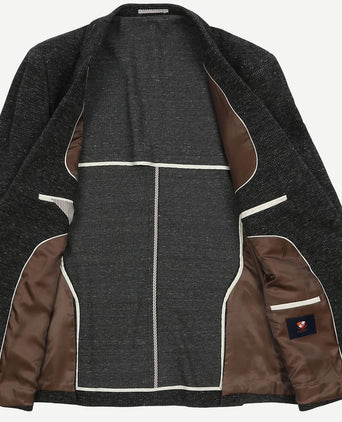 Suitable colbert fame pied de poule antraciet