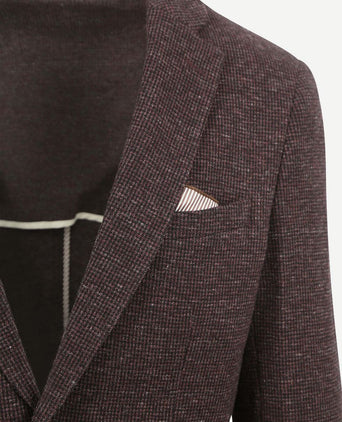Suitable colbert fame pied de poule bruin