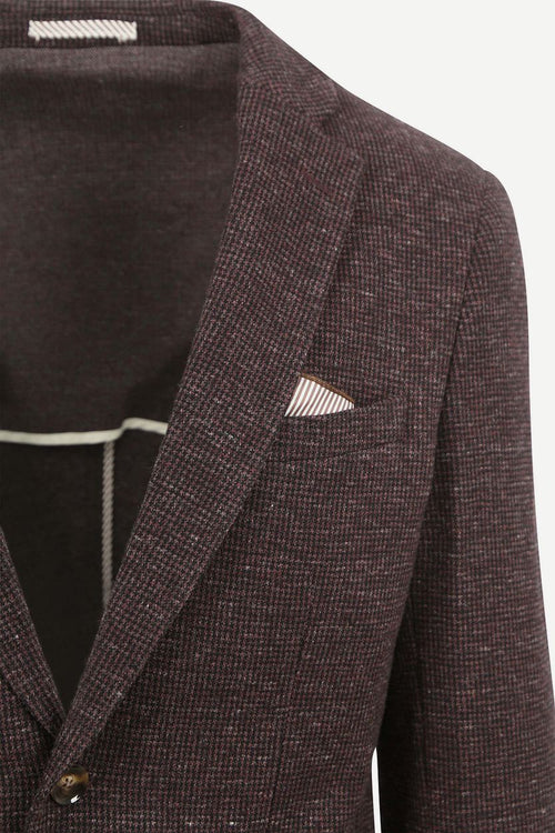 Suitable colbert fame pied de poule bruin