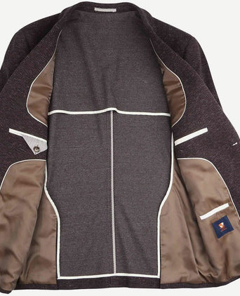 Suitable colbert fame pied de poule bruin
