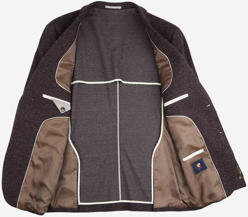 Suitable colbert fame pied de poule bruin