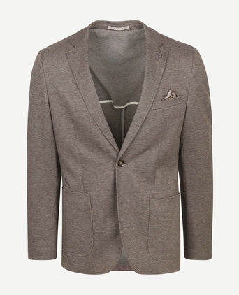 Suitable colbert fame pied de poule bruin | Slim-fit