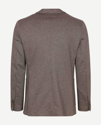 Suitable colbert fame pied de poule bruin | Slim-fit