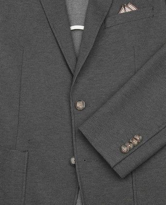 Suitable colbert fame pied de poule donkergroen | Slim-fit