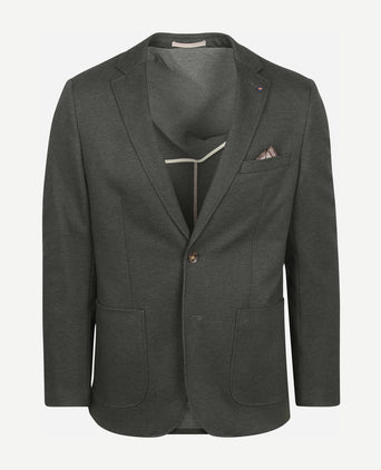 Suitable colbert fame pied de poule donkergroen | Slim-fit