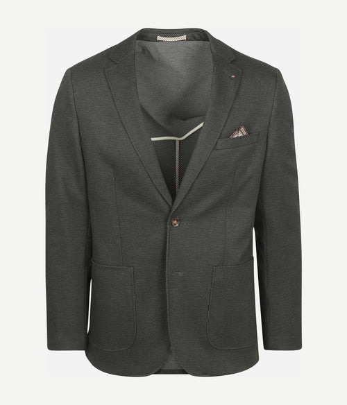 Suitable colbert fame pied de poule donkergroen | Slim-fit