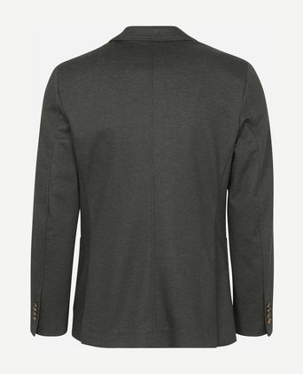 Suitable colbert fame pied de poule donkergroen | Slim-fit