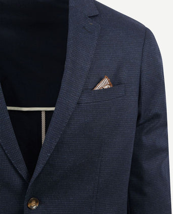 Suitable colbert fame pied de poule donkerblauw