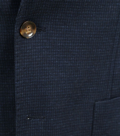 Suitable colbert fame pied de poule donkerblauw