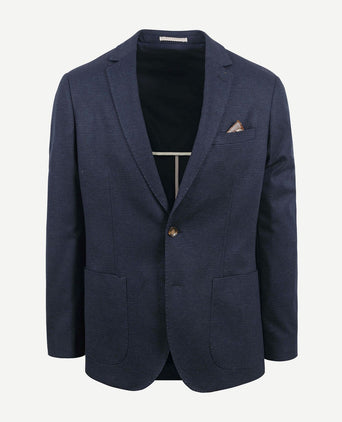 Suitable colbert fame pied de poule donkerblauw