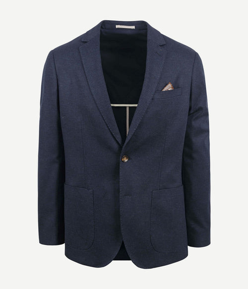 Suitable colbert fame pied de poule donkerblauw