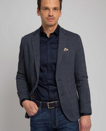Suitable colbert fame pied de poule donkerblauw